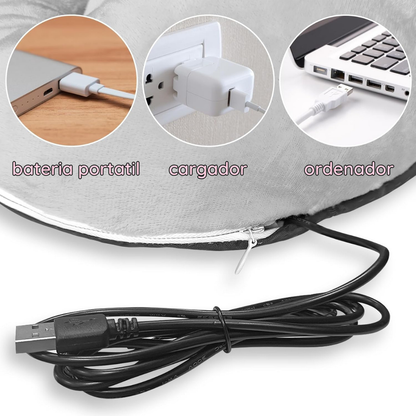 Calentador de pies eléctrico USB